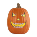 13" Jack O' Lantern - Prelit Waterproof Pumpkin for Halloween- Plastic JackoLantern Indoor Outdoor Decorations 13"