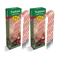 Pre-Lit Candy Cane Decorations -Pathway Christmas Lights, 26-Inches Tall (66 cm), Set of 5, Outdoor Christmas Decorations Yard Candycane Peppermint Lights - 2 Pack (Total 10 Lights)