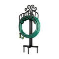 AMAGABELI GARDEN & HOME Hose Holder for Outside Freestanding 150 Feet Christmas Gift Heavy Duty Metal Detachable