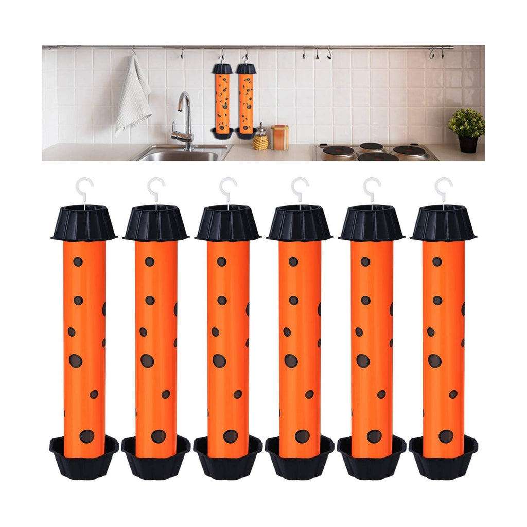 6 Pack Fruit Trap Indoor and Outdoor Sticky Fly Catcher, A2