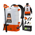 PetraTools HD4000 Battery Powered Backpack Sprayer, 6 Hr Runtime, 6 Nozzles | Electric Sprayer for Lawn & Garden w/