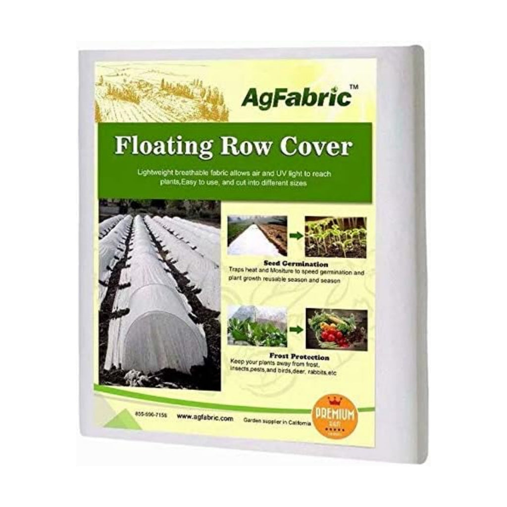 Agfabric Warm Worth Floating Row Cover & Plant Blanket, 1.2 oz 10x50ft for Frost Protection, Harsh Weather Resistance&