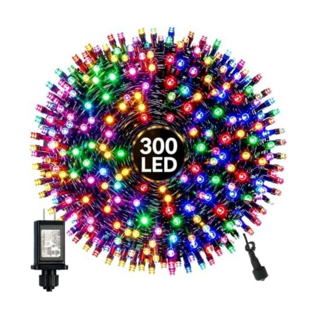 Haili 105FT 300 LED Christmas Lights Outdoor Waterproof (Multi-Colored)