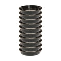 Saucers, 10 Inch, Black, 10 Pack | Polypropylene, Heavy Duty Indoor/Outdoor, Drip Pan & Tray, Collects Excess Water