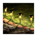 GIGALUMI 16 Pack Solar Lights Outdoor Waterproof, Stainless Steel