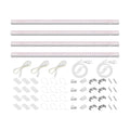 Barrina Grow Lights for Indoor Plants, 2ft 40W (4 x 10W), Linkable, 4 Packs | T5 Grow Lights Full Spectrum, Pinkish