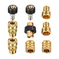 Tool Daily Pressure Washer Adapter Set, Quick Connect Kit, 9 Pack | M22 14mm to 3/8 Inch Quick Connect, 3/4 Inch to