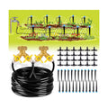 HIRALIY 100ft Drip Irrigation Kit Plant Watering System 8x5mm Blank Distribution Tubing DIY Automatic Irrigation