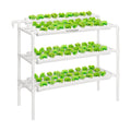 VIVOSUN Hydroponics Growing System 90 Plant Sites, 3 Layers 10 Food-Grade PVC-U Pipes Hydroponic Gardening System Grow