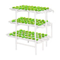 VIVOSUN Hydroponics Growing System 108 Plant Sites, 3 Layers 12 Food-Grade PVC-U Pipes Gardening System Grow Kit with