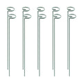 HiGift 10 Pack 24 inch Plant Stakes and Supports, Metal Flower Stakes for Potted Plant Indoor, Garden Stakes for Tall