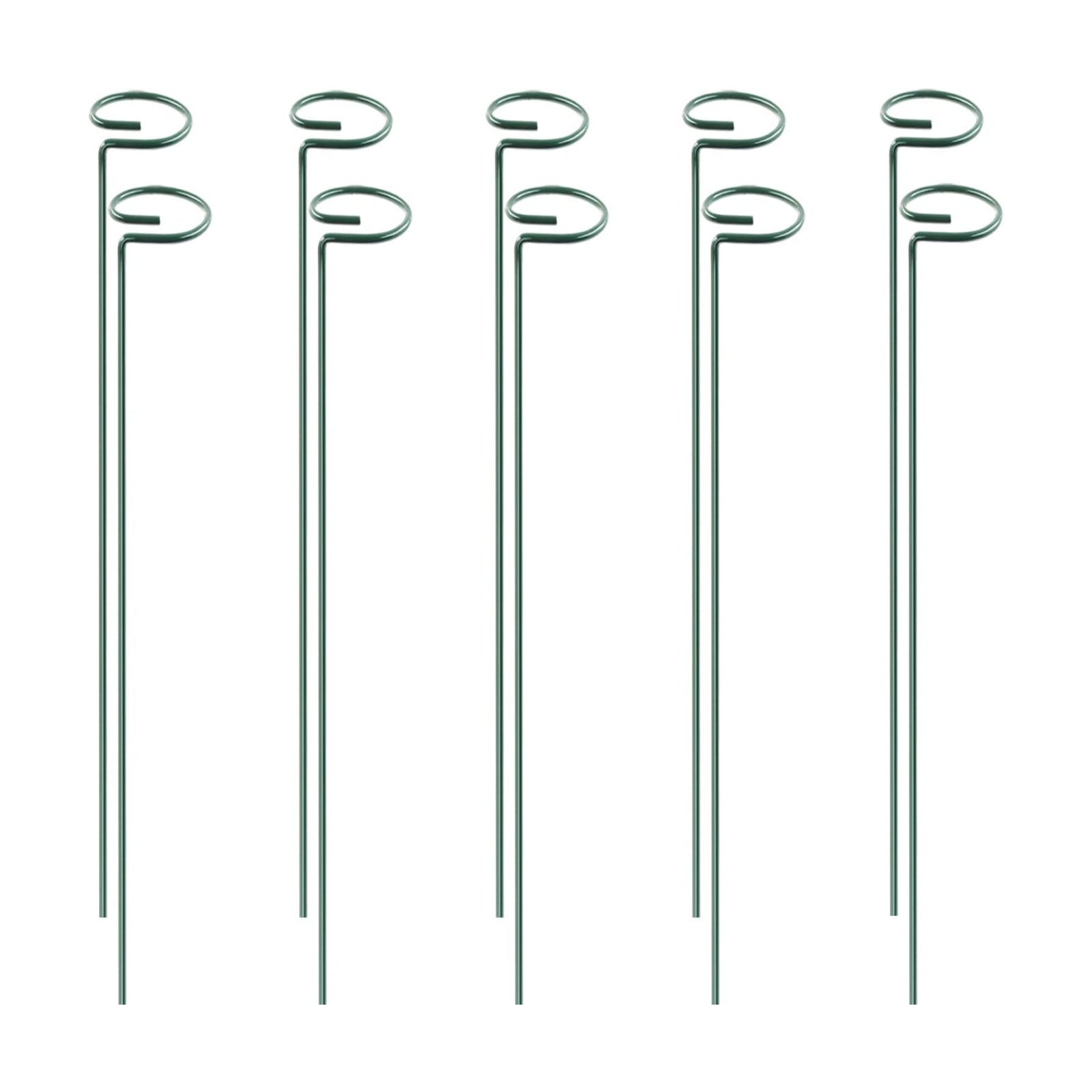 HiGift 10 Pack 24 inch Plant Stakes and Supports, Metal Flower Stakes for Potted Plant Indoor, Garden Stakes for Tall