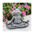 Goodeco Meditating Yoga Frog Statue - 12.5" Lx10 H for Home, Garden & Gifts | Zen garden decor, gifts for women/mom