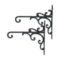 Sungmor Cast Iron Wall Hook Plant Hangers - 2PC Black | Home & Garden Heavy Duty Hanging Bracket Plant Hooks - Hanging