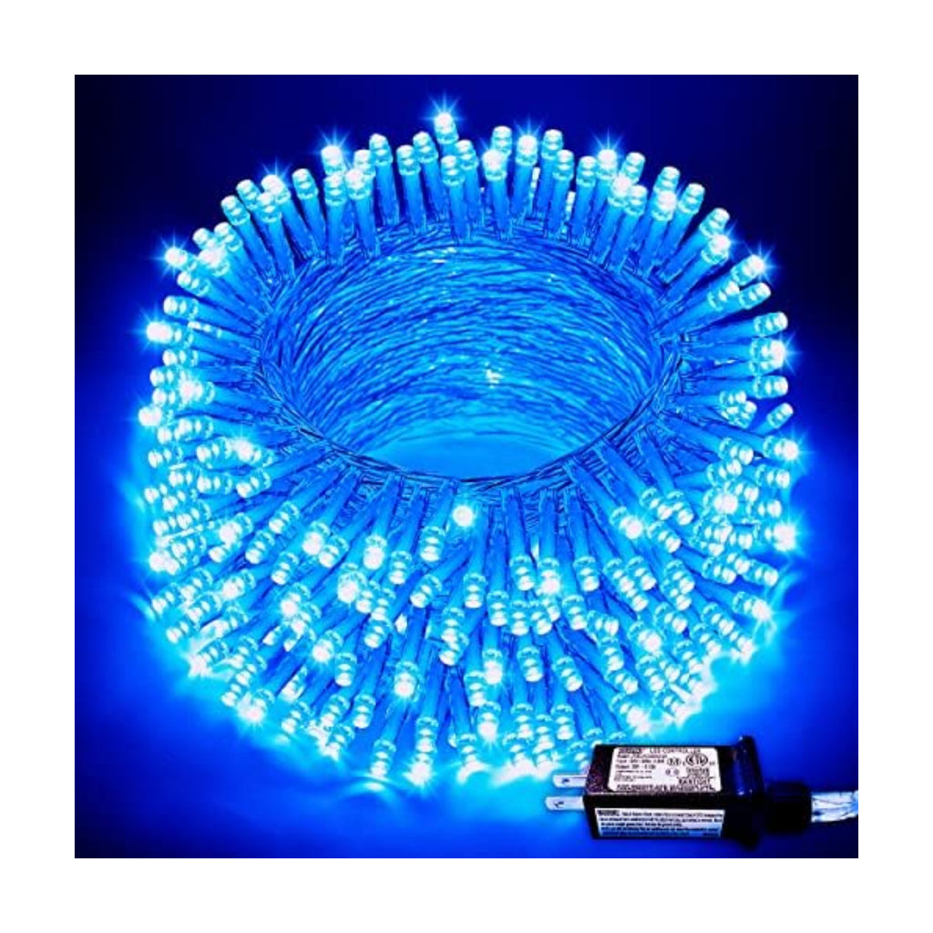 JMEXSUSS 200 LED 66Ft Blue Christmas Halloween String Lights Indoor Outdoor