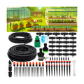 Drip Irrigation System, 100FT Drip Irrigation Kit for Garden - 50FT Main & 50FT Branch Tubing, Adjustable Nozzles for