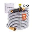 Expandable Metal Garden Hose 50 FT - 304 Stainless Steel Water Hose 50 FT - Lightweight non Kinking Flexible Garden