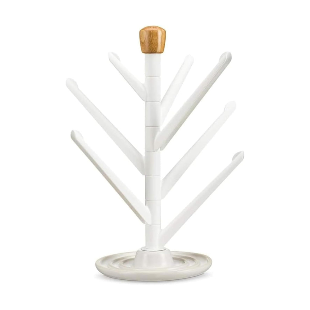 Full Circle Branch Out, Upright Kitchen Drying Rack, Ceramic Base, Perfect for Bottles, Dishcloths, and Bags