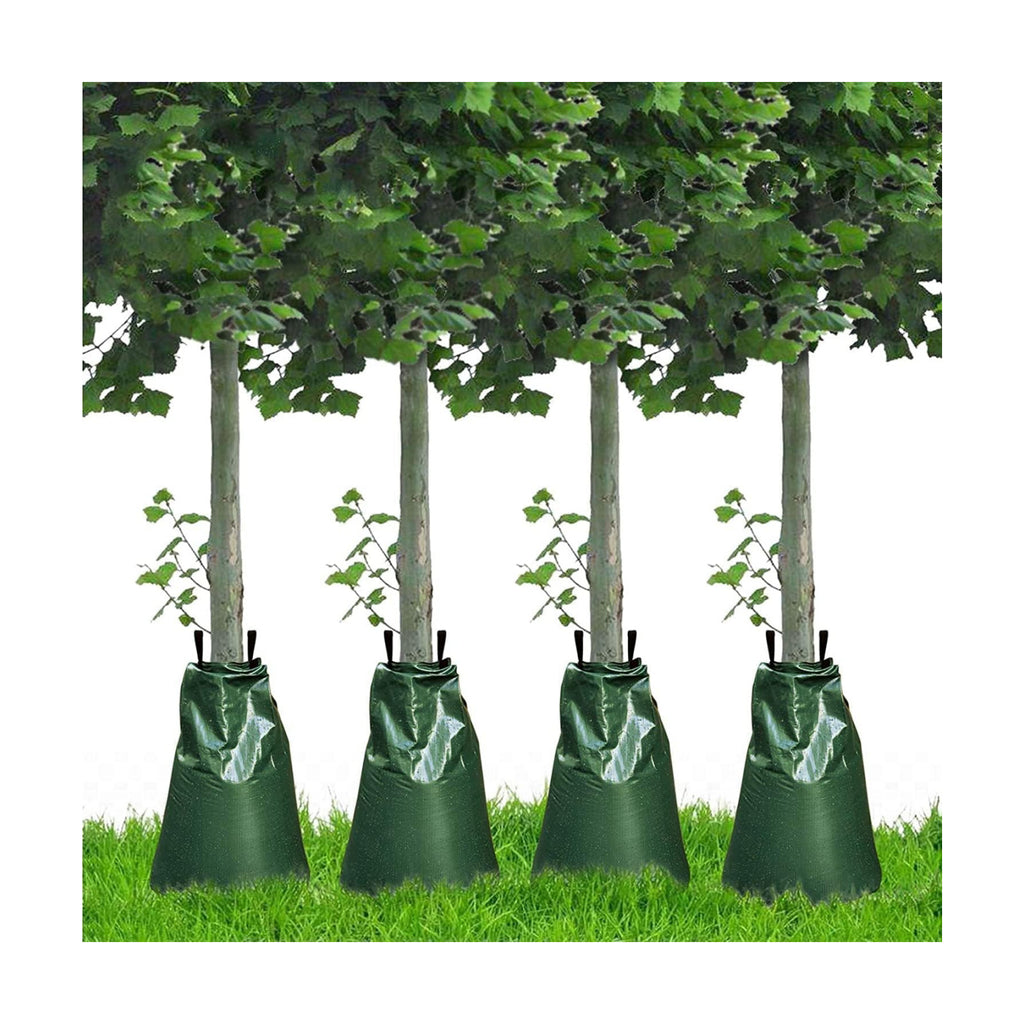 4Pcs 20 Gallon Tree Watering Bag, Slow Release Drip Irrigation Bags | Summers/Droughts Deep Watering, Easy Setup