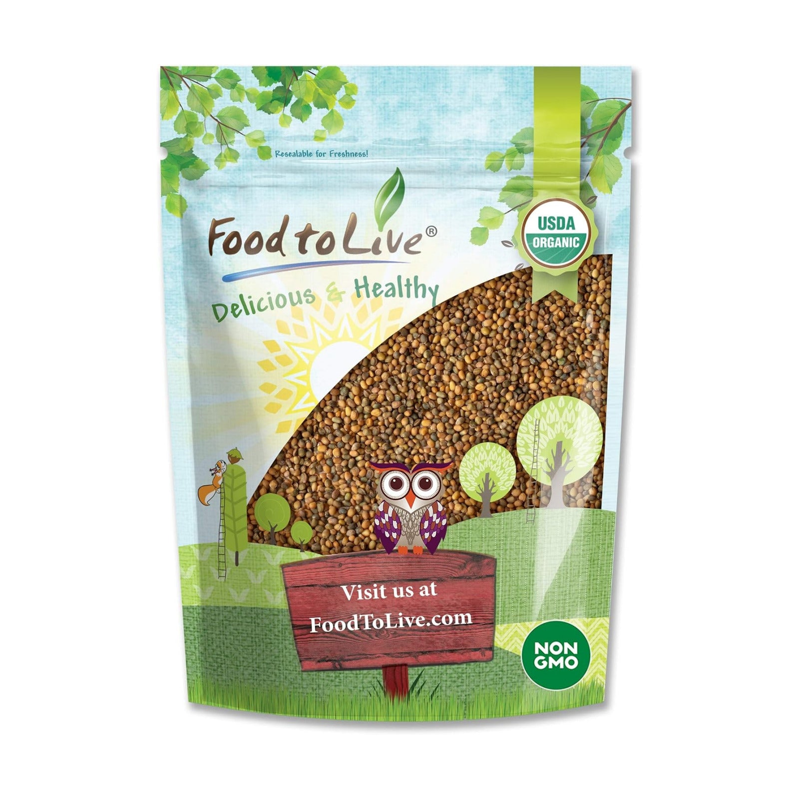 Food to Live Organic Arugula Sprouting Seeds, 2 Pounds – Non-GMO, Kosher, Great for Sprouting and Planting, High