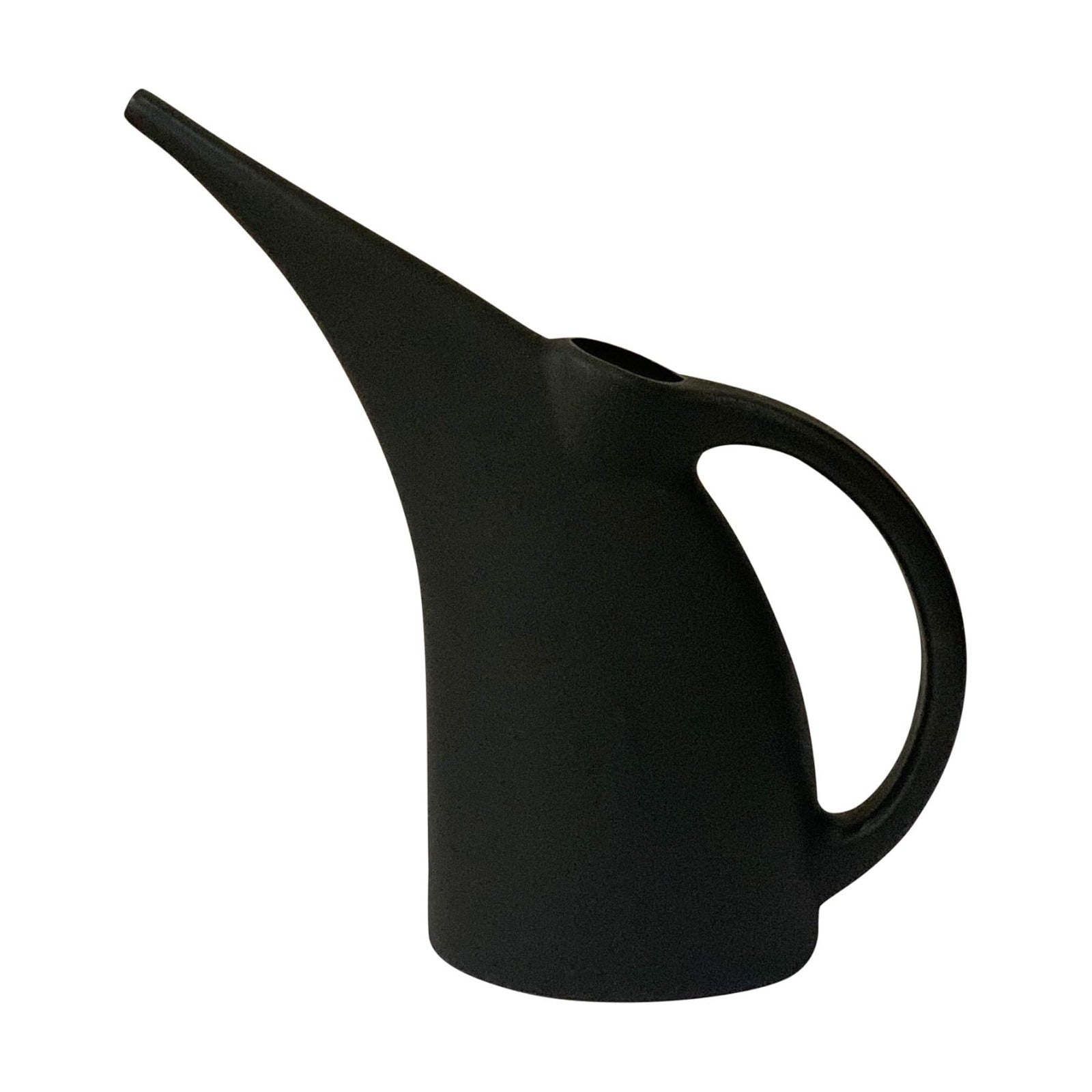 Watering Can 1/2 Gallon - Small Watering Can for Indoor Plants - Outdoor Watering Can - Black Plant Waterer - Plastic