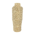 Creative Co-Op 22" H Handwoven Water Hyacinth & Rattan Floor Vase