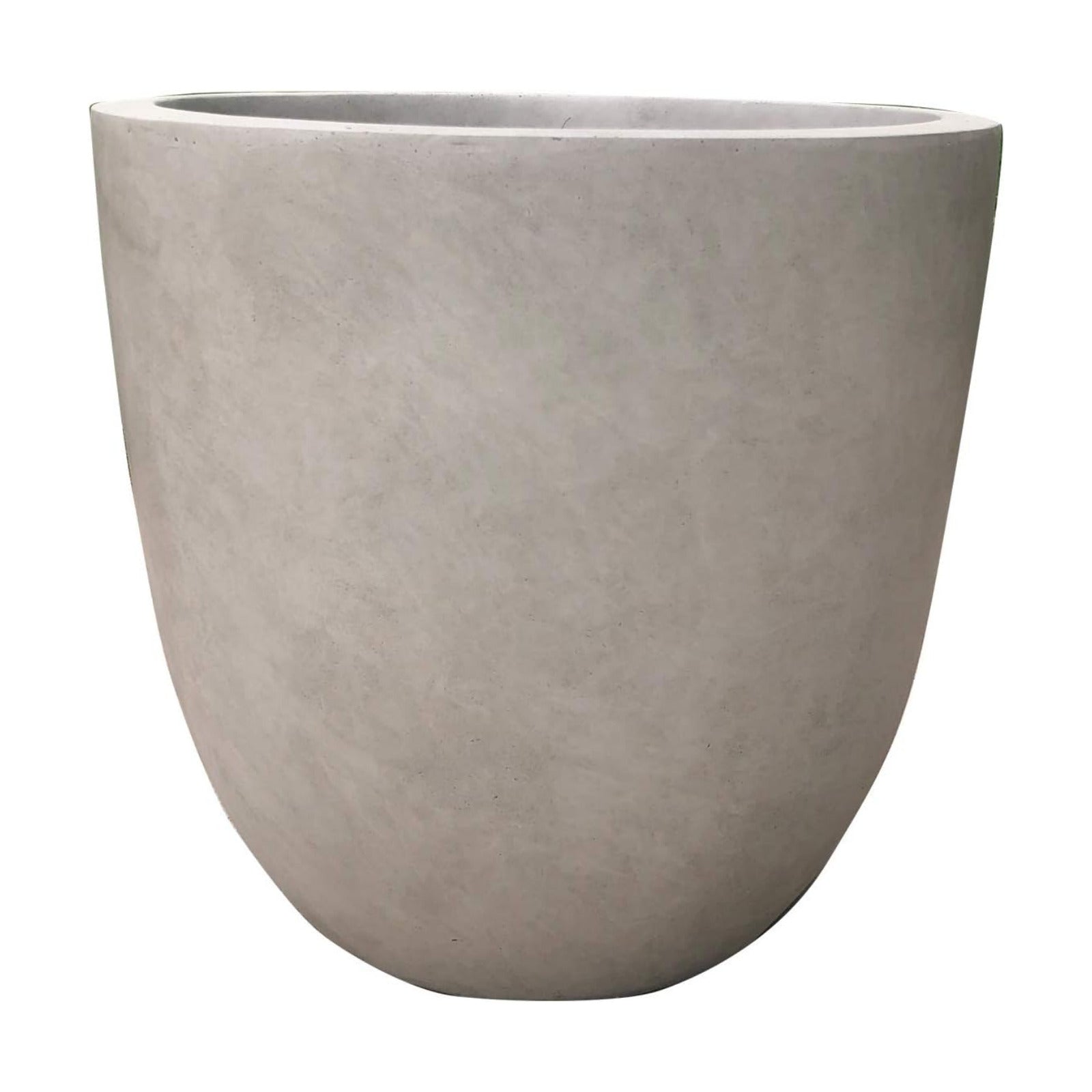 Kante Large 18" Round Concrete Planter, Modern Bowl Plant Pot for Home | Drainage Hole & Rubber Plug, Premium and