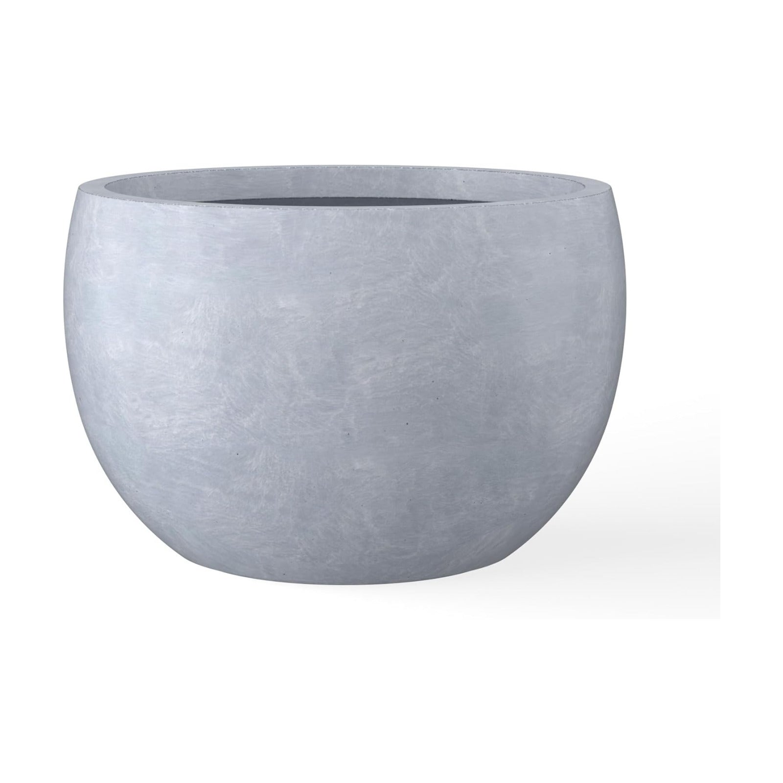 Kante Blue Gray Concrete Planter 20" Dia All-Weather Round Large Pot | Handcrafted Cement Bowl, Anti-Frost & UV