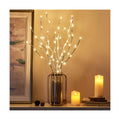 EAMBRITE Pre Lit White Birch Twig Branch Lights 30IN 60LT Plug in Lighted Willow Branch for Home Holiday Party Wedding Spring Decoration Indoor and Outdoor Use (Vase Excluded)
