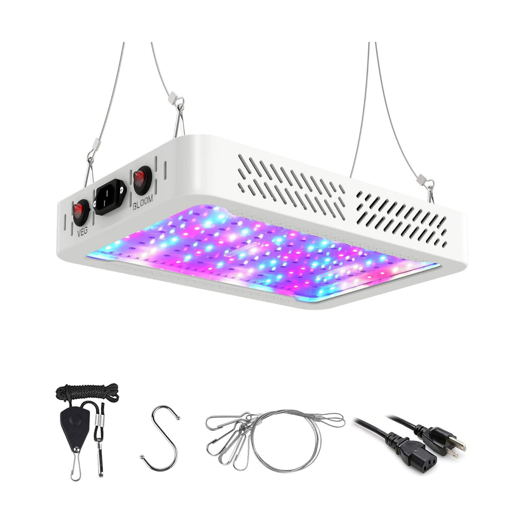 Beelux 1000w LED Grow Light for Indoor Plants Full Spectrum, Upgrade Dual Chips and Dual Switch Plant Grow Lights for