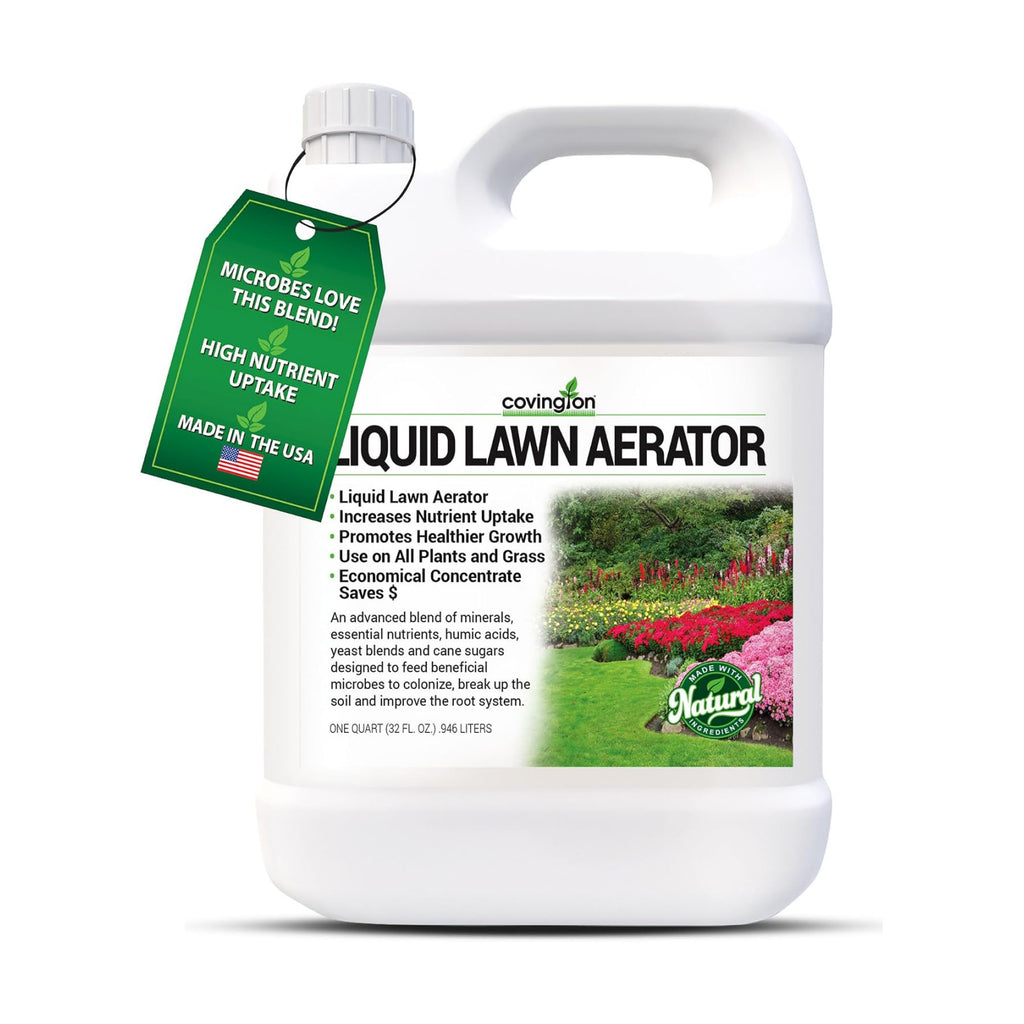 Covington Liquid Lawn Aerator (32oz) – Soil Conditioner & Softener for Lawns & Gardens – Loosens Clay & Compacted Soil
