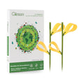 Garsum 84 Traps Sticky Houseplant Traps Gnat Yellow Insect Trap Indoor Fruit Fly Stakes Trap