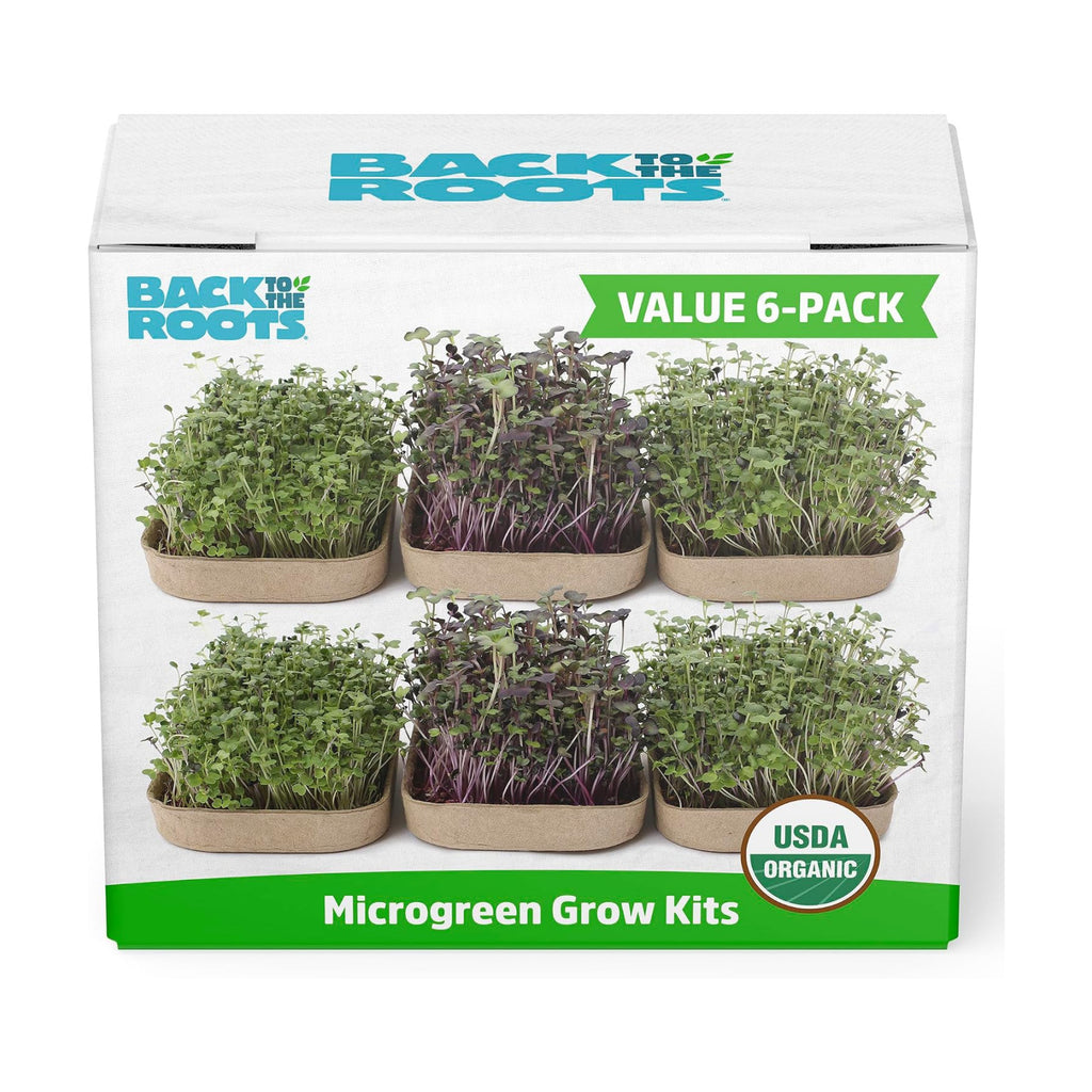 Back to the Roots DIY Microgreen Grow Kit, 6-Grow Variety Pack