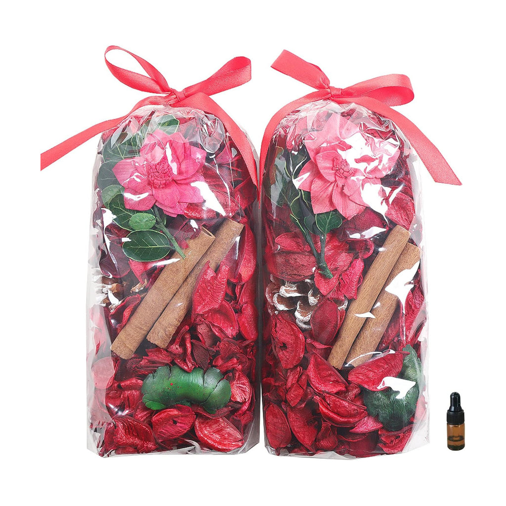 Christmas Potpourri, Cinnamon Scented Decorative Bowl Filler, Red, 8.4 oz