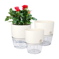 Vanavazon 6 Inch Self Watering Pots for Indoor Plants African Violet Pots