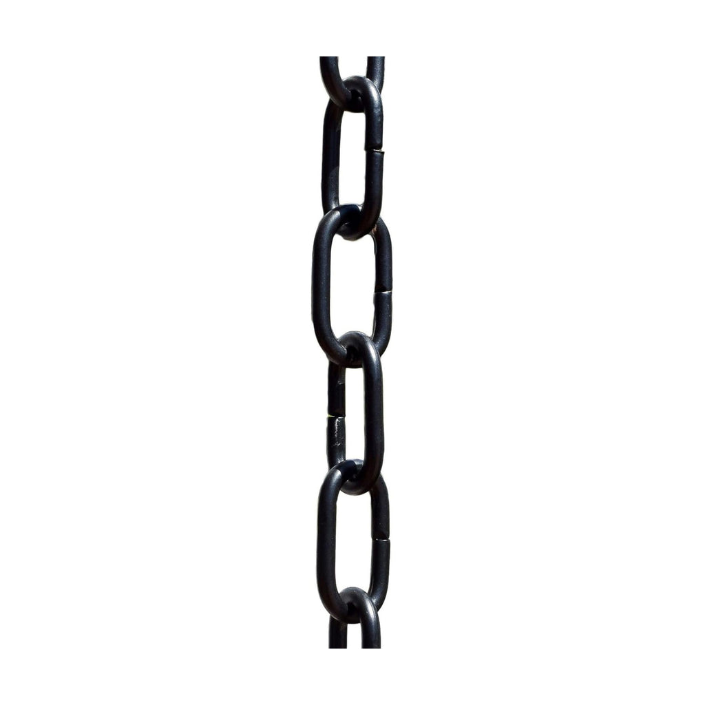 Monarch Rain Chains Aluminum Trad Link Black Rain Chains for Gutters – 8.5 ft Black Decorative Rainchain Outdoor