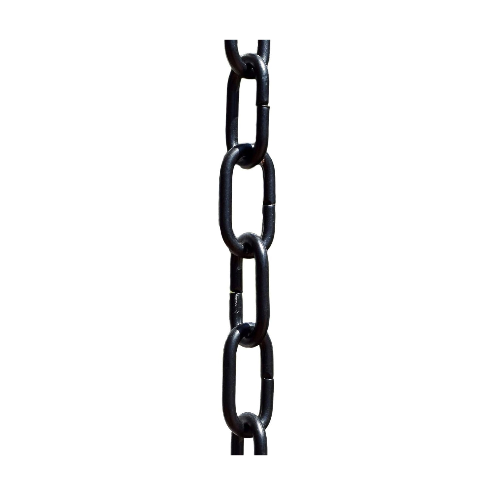 Monarch Rain Chains Aluminum Trad Link Black Rain Chains for Gutters – 8.5 ft Black Decorative Rainchain Outdoor