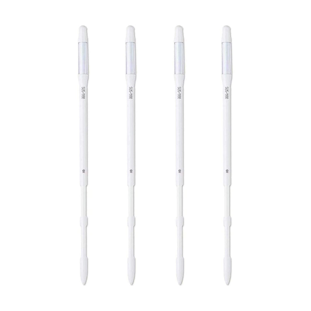 IPPINKA Sustee Aquameter Set of 4, Plant Soil Moisture Sensor, (White, Large, Refillable)