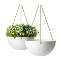 LA Jolie Muse Hanging Planter Baskets for Indoor Plant, Set of 2, 9.84 Inch | Decorative Hanging Baskets with Drainage
