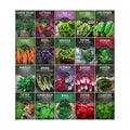Hydroponic & Indoor Garden Seed Kit – Survival Garden Seeds | 20 Compact Heirloom Vegetable & Herb Varieties