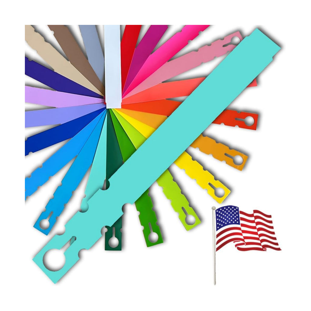 9" x 1" Mint - 250 Pcs - Plastic Plant Tags and Labels - Wrap Around Thermal Plastic - Nursery Garden Tree Labels