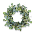 Eucalyptus Wreaths for Front Door 20", Handmade Green Leaves Wreath for Summer, Spring and All Seasons, Greenery Floral Wreath for Wall and Outside