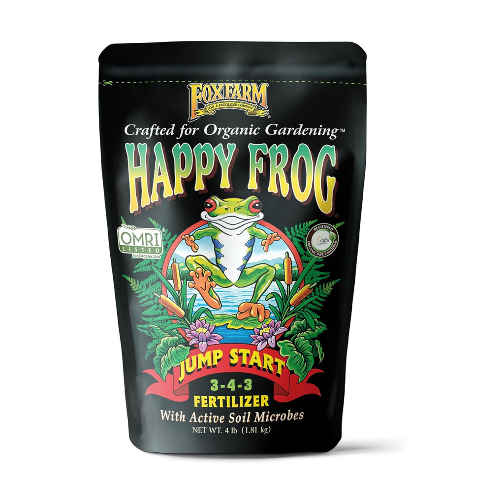 Happy Frog Jump Start Fertilizer - 3-4-3 Blend with Calcium & Mycorrhizal Fungi - Supports Early Growth & Root