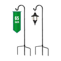 GOFORWILD 2 Pack 65 Inche Adjustable Shepherd Hooks for Outdoor | Garden Hook , Hanging Plant, Solar Lights, Lanterns