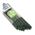 Steel Plant Stakes 4 Feet, Plastic Coated Metal Garden Stakes Supports Climbing for Tomatoes, Trees, Beans, 25 Pack