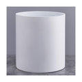 FaithLand 14 Inch Fiberstone Planter - Lightweight Modern Cylinder Plant Pot with Drainage Hole & Plug, Indoor Outdoor