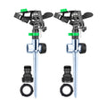 APT Sprinklers for Yard Lawn & Garden| 80 to 5800 Sq Ft Adjustable (2-Pack) | Pulsating impact Rotating Custom Pattern
