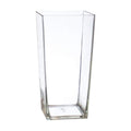 Royal Imports Acrylic Square Vase 5"X10"Tall Non Breakable Plastic, Clear