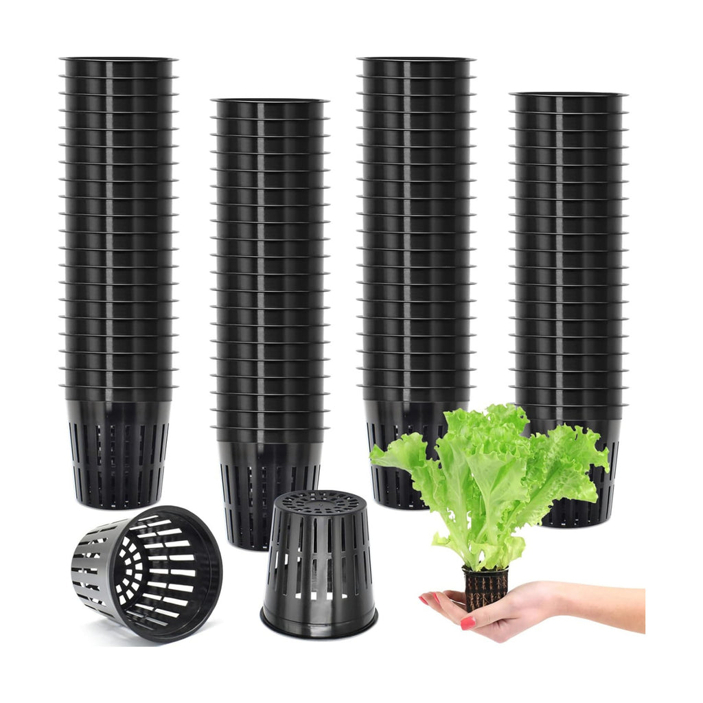 2 Inch Net Pots for Hydroponics 100 Pack Net Cups Hydroponic Baskets | 2 Inch 100 Pack Heavy Duty Mesh Hydroponic Net