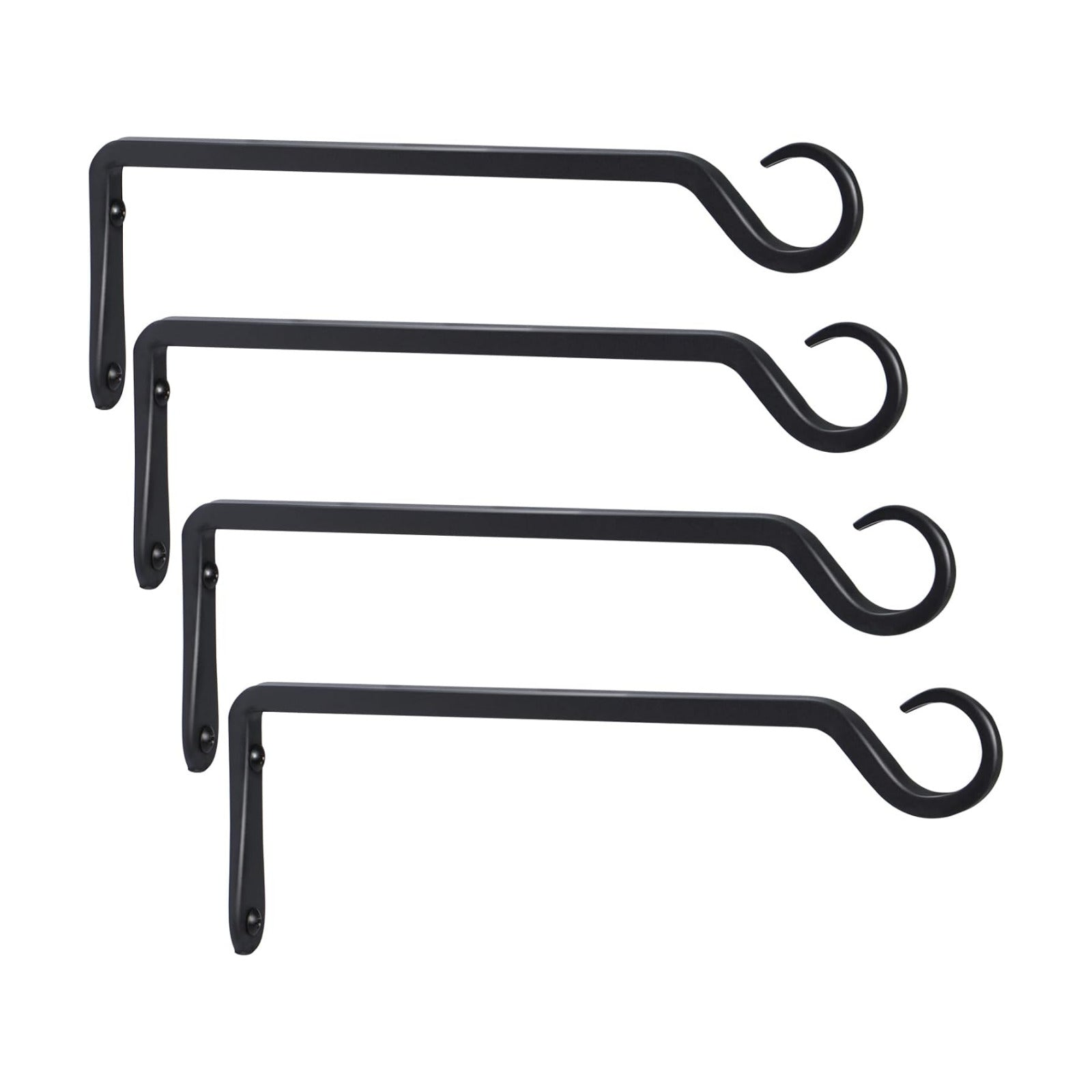AILIN YELOKIE 12inch 4 Pack Plant Hanger, Sturdy Hanging Plant Hangers Outdoor, Bird Feeder Hanger for Bird Feeders